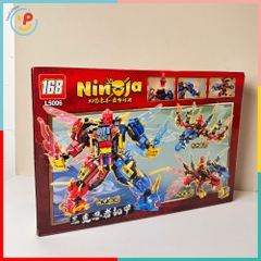 Đồ chơi lắp ráp robot Ninja 3 trong 1 384 chi tiết L5006 PeeKaPaw Toys