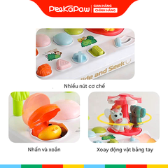 Đồ chơi tương tác cho bé 0-12 tháng Trốn tìm thú rừng Montessori