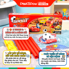 Hộp khung thành bóng rổ 2in1 đồ chơi vận động thể chất cho bé PeeKaPaw Toys