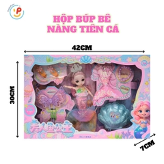 Búp bê nàng tiên cá và phụ kiện váy xinh đẹp 42cm 007-223 PeeKaPaw Toys