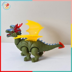Khủng Long 2 Đầu Có Đèn Và Âm Thanh 8771 Di Chuyển Được Cực Ngầu – PeeKaPaw Toys