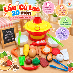 Đồ chơi nhà bếp lẩu cù lao hàng Việt Nam PeeKaPaw Toys