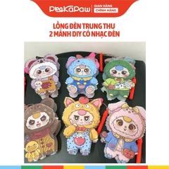 Lồng Đèn Trung Thu 2 Mảnh Tự Xếp Nhiều Mẫu Có Đèn Nhạc PeeKaPaw Toys