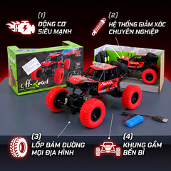 Xe địa hình điều khiển pin sạc 11808 PeeKaPaw Toys