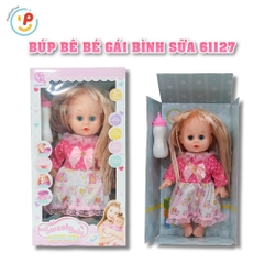 Búp bê bé gái kèm bình sữa cao 30cm 61127 PeeKaPaw Toys