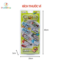 Vỉ 8 chiếc xe đua chạy đà trớn siêu tốc cho bé 922 PeeKaPaw Toys
