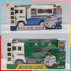Đồ chơi xe cảnh sát 687 xe môi trường 686 có đèn nhạc PeeKaPaw Toys