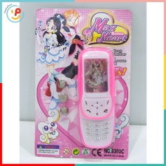 Điện thoại đồ chơi nắp trượt có đèn nhạc kèm pin 6300 PeeKaPaw Toys