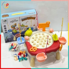 Đồ chơi bàn câu cá xoay kèm cần câu và cá mini 688-22 PeeKaPaw Toys