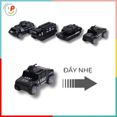 Hộp 4 Xe Tăng Kim Loại Chạy Trớn 52259 PeeKaPaw Toys