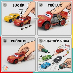 Hộp 6 Xe Thể Thao Mini Chạy Đà Trớn 1038-4 PeeKaPaw Toys