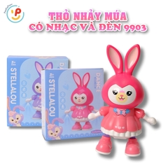 Đồ chơi Thỏ nhảy múa có đèn nhạc cho bé 9903 PeeKaPaw Toys