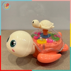 Đồ chơi rùa mẹ và rùa con trong suốt có đèn nhạc 8816 PeeKaPaw Toys