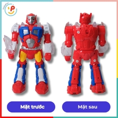 Robot siêu nhân có đèn âm thanh xoay 360 độ 3827 PeeKaPaw Toys