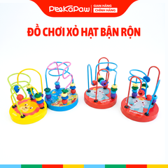 Đồ chơi bảng gỗ xỏ hạt bận rộn mini cho bé 12cm PeeKaPaw Toys