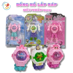Đồ chơi siêu nhân lắp ráp đồng hồ 2 trong 1 có đèn 8525 PeeKaPaw Toys
