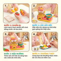 Vỉ nồi hấp Dimsum đồ chơi nấu ăn cho bé 9981 PeeKaPaw Toys