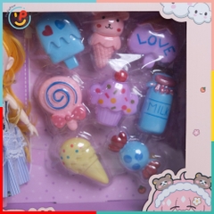 Hộp đồ chơi búp bê và phụ kiện xe kem ngọt ngào 6631A PeeKaPaw Toys