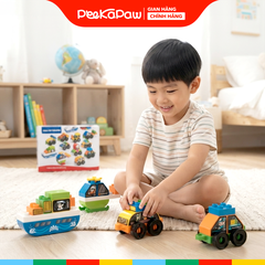 Hộp lắp ráp xếp hình phương tiện giao thông 195 chi tiết