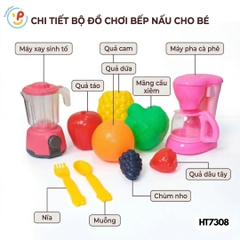 Bộ đồ chơi nhà bếp máy sinh tố trái cây hàng Việt Nam HT7308 PeeKaPaw Toys
