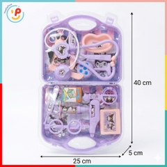 Vỉ đồ chơi nhập vai bác sĩ dụng cụ khám bệnh Kuromi 3433-18 PeeKaPaw Toys