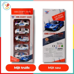 Hộp 5 xe cảnh sát chạy trớn 145 PeeKaPaw Toys