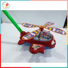 Máy bay trớn đẩy tay xoay cánh quạt có tiếng ting ting cho bé 2686 PeeKaPaw Toys