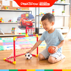 Hộp khung thành bóng rổ 2in1 đồ chơi vận động thể chất cho bé PeeKaPaw Toys