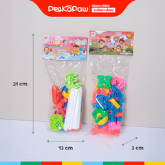 Túi chữ số Hoàng Thu hàng Việt Nam học chữ cái số đếm cho bé 3 tuổi PeeKaPaw Toys