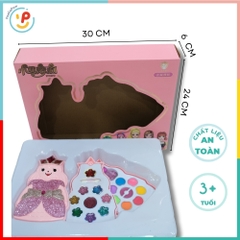 Hộp đồ chơi trang điểm 3 tầng 1688-023 trang điểm công chúa PeeKaPaw Toys