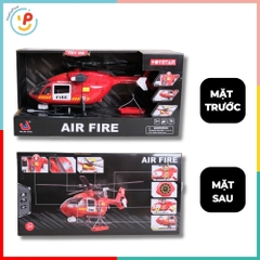 Máy bay trực thăng cứu hỏa ToyStar 666-51Q có đèn âm thanh PeeKaPaw Toys