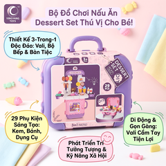 Vali đồ chơi tiệm kem và bánh ngọt 29 chi tiết 0412-11A PeeKaPaw Toys