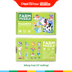 Bộ ghép hình nam châm theo chủ đề khám phá đồ chơi giáo dục sớm PeeKaPaw Toys