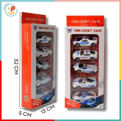 Hộp 5 xe cảnh sát chạy trớn 145 PeeKaPaw Toys