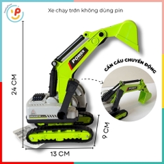 Xe Máy Xúc Chuyển Động Cần Cẩu 6919 PeeKaPaw Toys