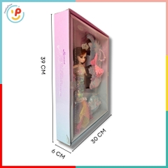 Búp bê nàng tiên cá váy sequin lấp lánh kèm hộp sò phụ kiện 1688-105 PeeKaPaw Toys