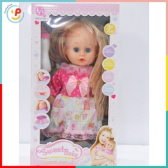Búp bê bé gái kèm bình sữa cao 30cm 61127 PeeKaPaw Toys
