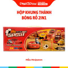 Hộp khung thành bóng rổ 2in1 đồ chơi vận động thể chất cho bé PeeKaPaw Toys