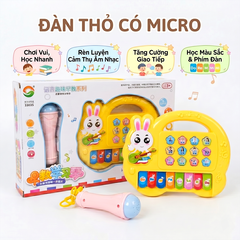 Đàn thỏ có micro cho bé đồ chơi âm nhạc giáo dục sớm 33635 PeeKaPaw Toys