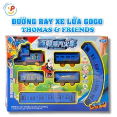 Bộ tàu hỏa đồ chơi lắp ráp đẩy trớn 989-222 kèm đường ray cho bé - PeeKaPaw Toys