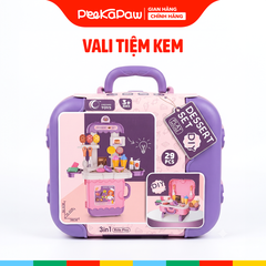 Vali đồ chơi tiệm kem và bánh ngọt 29 chi tiết 0412-11A PeeKaPaw Toys
