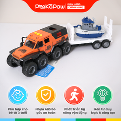 Xe đầu kéo vận chuyển tàu thủy có nhạc âm thanh 9913F PeeKaPaw Toys