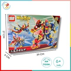 Đồ chơi lắp ráp robot Ninja 3 trong 1 384 chi tiết L5006 PeeKaPaw Toys