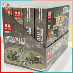 Đồ chơi lắp ráp 4 trong 1 xe tăng xe jeep quân đội Assault Frontline 98440 – PeeKaPaw Toys
