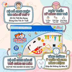 Hộp đồ chơi nha sỹ thú cưng to 50cm 506-120 PeeKaPaw Toys