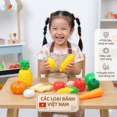 Bộ đồ chơi các loại trái cây rau củ hàng Việt Nam HT03 PeeKaPaw Toys