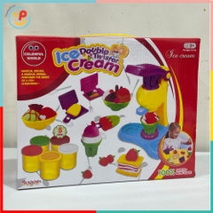 Đất sét đồ chơi máy làm kem DIY bộ nặn đất sét nhiều màu an toàn PeeKaPaw Toys