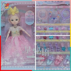 Búp bê công chúa và phụ kiện trang sức 46cm 660062 PeeKaPaw Toys