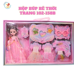 Búp bê công chúa thời trang và phụ kiện váy xinh đẹp 102-158B PeeKaPaw Toys