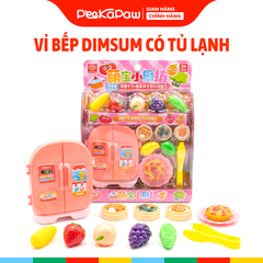Vỉ Đồ Chơi Nhà Bếp Dimsum Rau Củ Có Tủ Lạnh Mini 1618-97 PeeKaPaw Toys